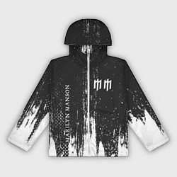 Ветровка с капюшоном женская MARILYN MANSON М МЭНСОН, цвет: 3D-белый