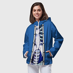 Ветровка с капюшоном женская КУРТКА САНСА SANS, цвет: 3D-белый — фото 2