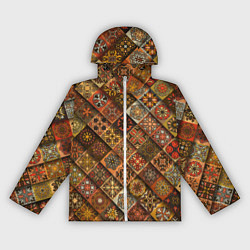 Ветровка с капюшоном женская СЛАВЯНСКАЯ СИМВОЛИКА, цвет: 3D-белый