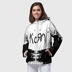 Ветровка с капюшоном женская Korn, цвет: 3D-белый — фото 2