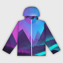 Ветровка с капюшоном женская NEON FOREST, цвет: 3D-белый