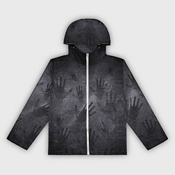 Ветровка с капюшоном женская ЛАДОНИ УШЕДШИХ, цвет: 3D-белый