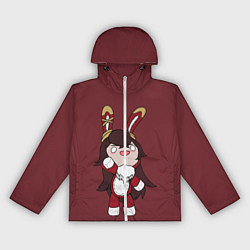 Ветровка с капюшоном женская Genshin Impact, цвет: 3D-белый