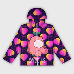 Ветровка с капюшоном женская Among Us Girl, цвет: 3D-белый