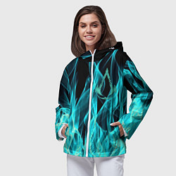 Ветровка с капюшоном женская ASSASSINS CREED VALHALLA, цвет: 3D-белый — фото 2