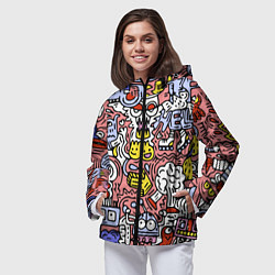 Ветровка с капюшоном женская Tosh, цвет: 3D-черный — фото 2