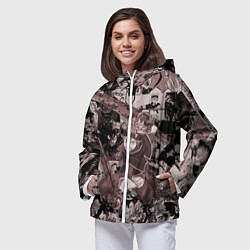 Ветровка с капюшоном женская Аста, цвет: 3D-белый — фото 2