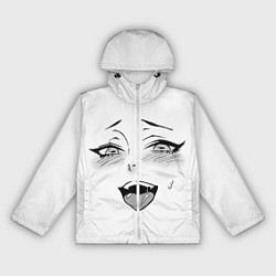 Ветровка с капюшоном женская Ахегао, цвет: 3D-белый
