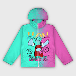 Ветровка с капюшоном женская AMONG US, цвет: 3D-белый