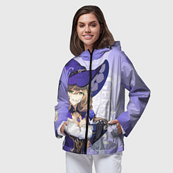 Ветровка с капюшоном женская GENSHIN IMPACT, ЛИЗА, цвет: 3D-черный — фото 2