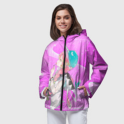 Ветровка с капюшоном женская Мицури Канродзи, цвет: 3D-черный — фото 2
