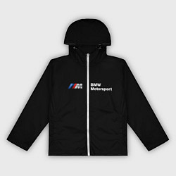 Ветровка с капюшоном женская BMW M, цвет: 3D-белый
