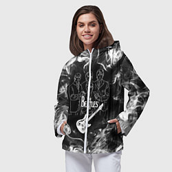 Ветровка с капюшоном женская The Beatles, цвет: 3D-белый — фото 2
