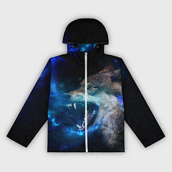 Ветровка с капюшоном женская Волчара Юморит, цвет: 3D-белый