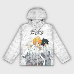 Ветровка с капюшоном женская Персонажи Обещанный Неверленд, цвет: 3D-белый