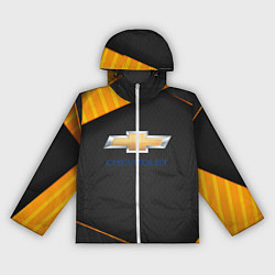 Ветровка с капюшоном женская CHEVROLET Шевроле, цвет: 3D-белый