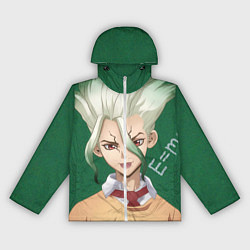 Ветровка с капюшоном женская Доктор Стоун, цвет: 3D-белый