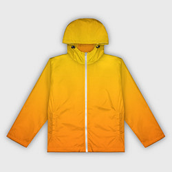 Ветровка с капюшоном женская Оранжевый градиент, цвет: 3D-белый