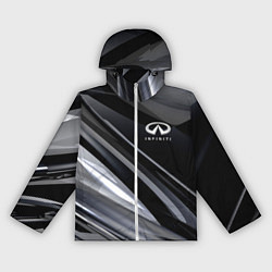Ветровка с капюшоном женская Infiniti, цвет: 3D-белый