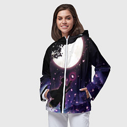 Ветровка с капюшоном женская Шинобу Кочо Клинок демонов, цвет: 3D-белый — фото 2