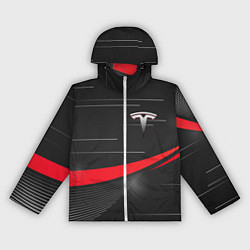 Ветровка с капюшоном женская TESLA ABSTRACT ТЕСЛА СПОРТ, цвет: 3D-белый