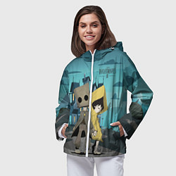 Ветровка с капюшоном женская Little Nightmares 2, цвет: 3D-белый — фото 2