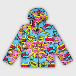 Ветровка с капюшоном женская Year baby Pop art print, цвет: 3D-черный
