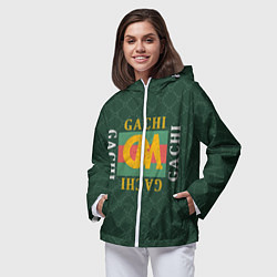 Ветровка с капюшоном женская GACHI GUCCI, цвет: 3D-белый — фото 2