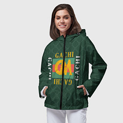 Ветровка с капюшоном женская GACHI GUCCI, цвет: 3D-черный — фото 2