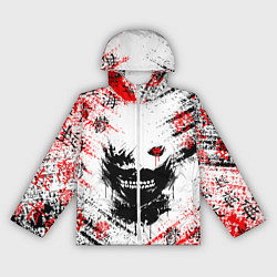 Ветровка с капюшоном женская ТОКИЙСКИЙ ГУЛЬ КЕН КАНЕКИ, цвет: 3D-белый