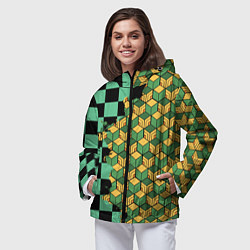 Ветровка с капюшоном женская ТАНДЖИРО И ТОМИОКА, цвет: 3D-черный — фото 2