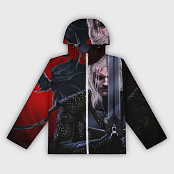 Ветровка с капюшоном женская Ведьмак Геральт, цвет: 3D-белый