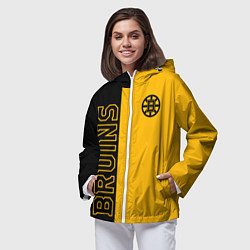 Ветровка с капюшоном женская NHL BOSTON BRUINS, цвет: 3D-белый — фото 2