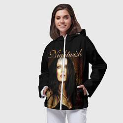 Ветровка с капюшоном женская Nightwish, цвет: 3D-белый — фото 2