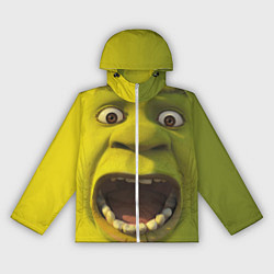 Ветровка с капюшоном женская Shrek is Yelling, цвет: 3D-белый