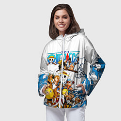 Ветровка с капюшоном женская ONE PIECE ВАН ПИС МОРЕ, цвет: 3D-белый — фото 2