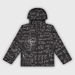 Ветровка с капюшоном женская Алгебра и Геометрия, цвет: 3D-черный