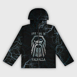 Ветровка с капюшоном женская See you in Valhalla, цвет: 3D-черный