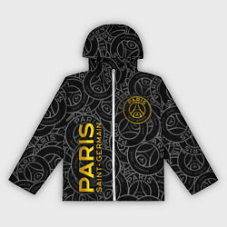Ветровка с капюшоном женская ФК ПСЖ PARIS SAINT GERMAIN, цвет: 3D-белый