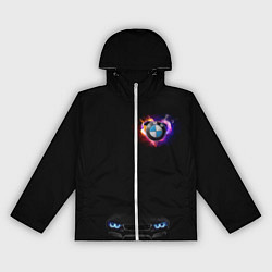 Ветровка с капюшоном женская BMW Car, цвет: 3D-белый