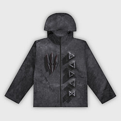 Ветровка с капюшоном женская THE WITCHER КАМЕНЬ, цвет: 3D-черный