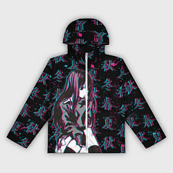 Ветровка с капюшоном женская Sad Anime Girl, цвет: 3D-белый