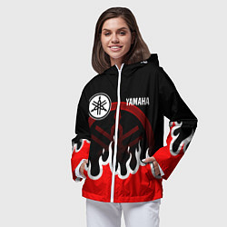 Ветровка с капюшоном женская YAMAHA ЯМАХА МОТОСПОРТ, цвет: 3D-белый — фото 2