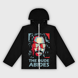 Ветровка с капюшоном женская The Dude Abides Лебовски, цвет: 3D-белый