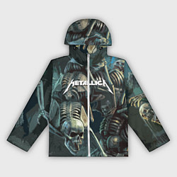 Ветровка с капюшоном женская Metallica Metal Skull, цвет: 3D-белый