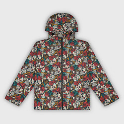 Ветровка с капюшоном женская Смерть, цвет: 3D-черный