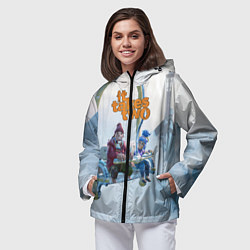 Ветровка с капюшоном женская It Takes Two Коди и Мэй, цвет: 3D-черный — фото 2