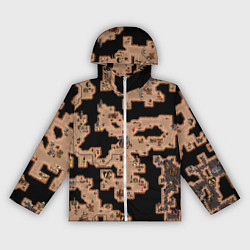 Ветровка с капюшоном женская Heroes III Dungeon Map, цвет: 3D-белый