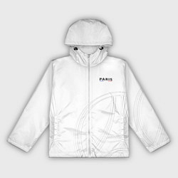 Ветровка с капюшоном женская PSG Core Big Logo White New 202223, цвет: 3D-белый