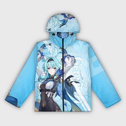 Ветровка с капюшоном женская Genshin Impact, Эола, цвет: 3D-черный
